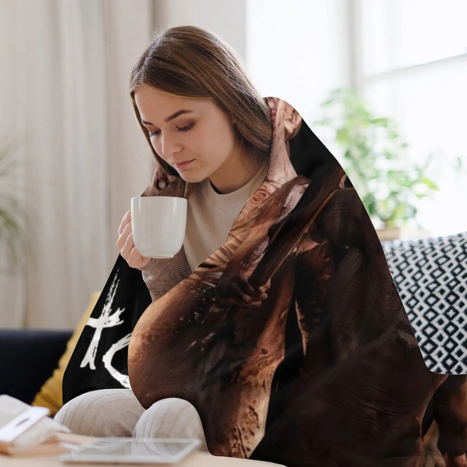 Модели Phasmophobia Ghost пледы движущиеся мягкие клетчатые декоративные одеяла для