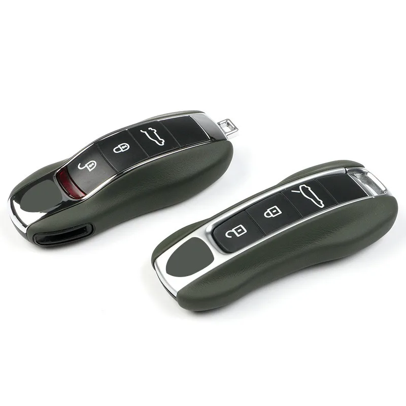 Кожаный ключ от машины для Porsche Panamera Cayenne Cayman Macan Boxster 911 9ya 971 защитный чехол