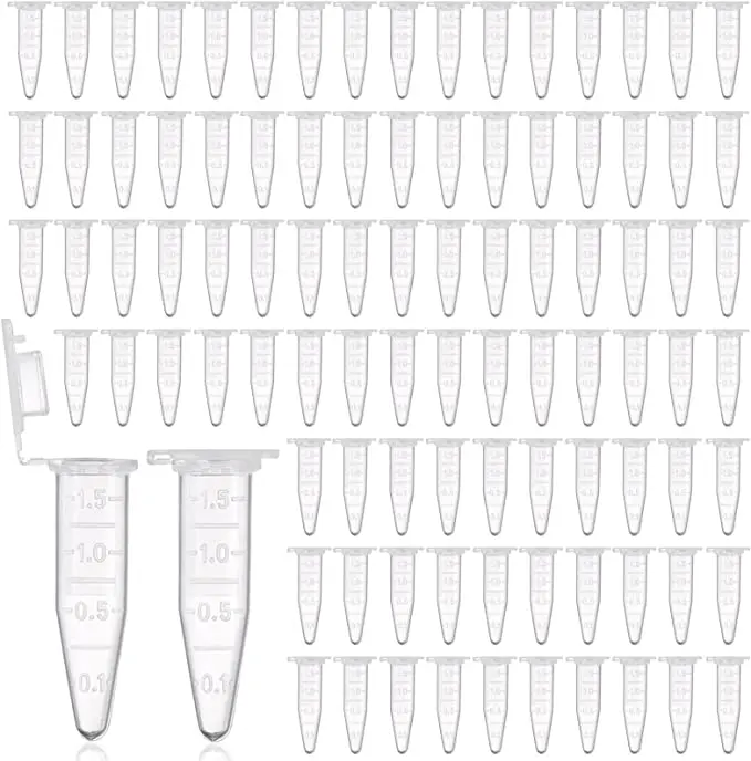 

100 Pieces 1.5ml Centrifuge Tube Test Laboratory Experiment Container