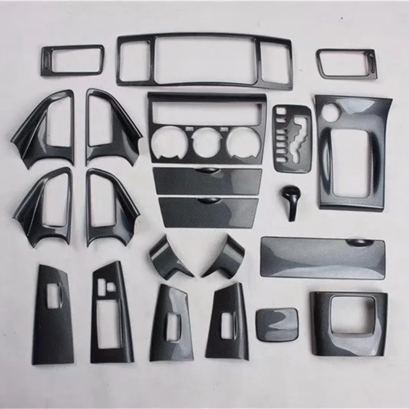 

Комплект центральной консоли из АБС-пластика для подъема окон автомобиля, 22 шт., обшивка панели, стикер для стайлинга для Toyota Corolla 2013