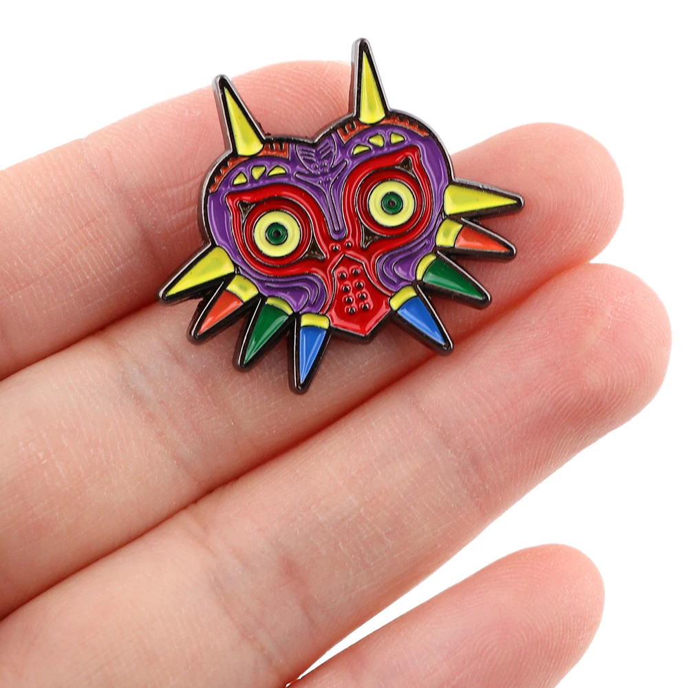 Эмалированные значки LB2056 в виде совы для рюкзака воротника лацкана шляпы