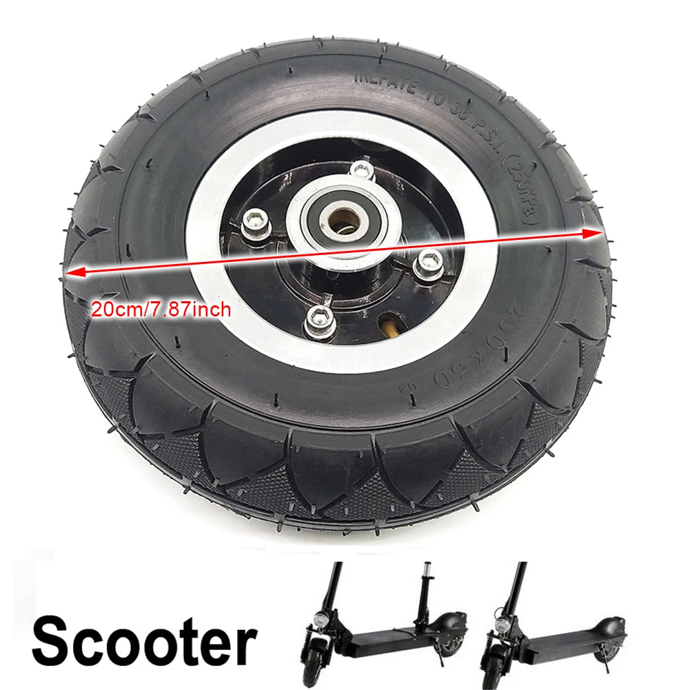 

Electric Scooter 8 Inch Tyre Tire Inner Tube Set Pneumatic WIth aluminum alloy Wheel Hub Bearing 200x50 Rubber Tyre