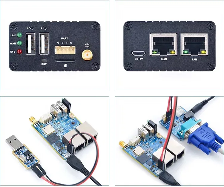 Select-Pi Nano R1 (1 ГБ ОЗУ/8 eMMC) Cobom Allwinner H3 Quad Cortex-A7 1 2 ГГц двойной порт IoT Wi-Fi и BT Ubuntu Linux Armbian