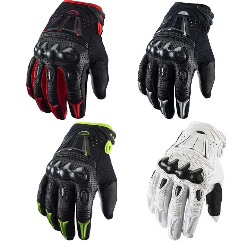 Мотоциклетные Перчатки черные гоночные мотоциклетные перчатки из натуральной