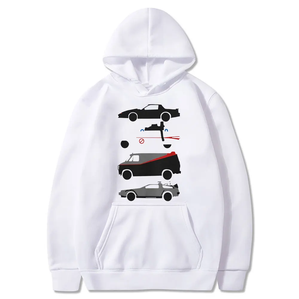 Толстовка Мужская/женская с изображением машины звезд Назад в будущее крутая