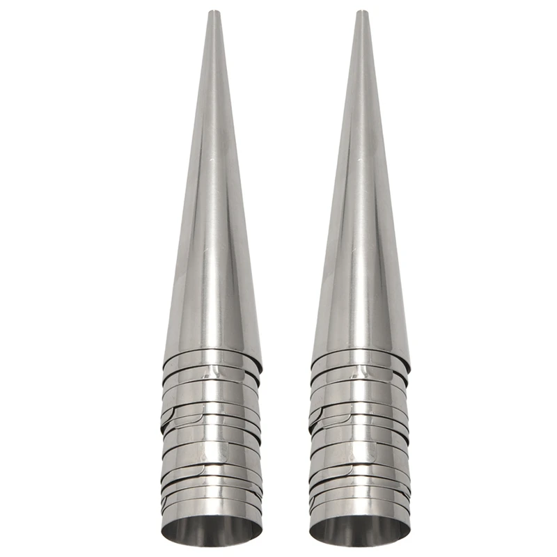 

Cream Horn Molds 24Pcs Large Size Baking Cones Stainless Steel
