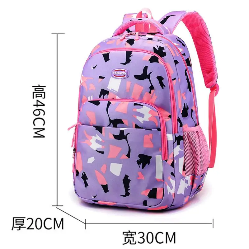 Elementary Student School Backpacks Children Girls Purple Orthopedic bags Korean Style Teens School Traveling Rucksack