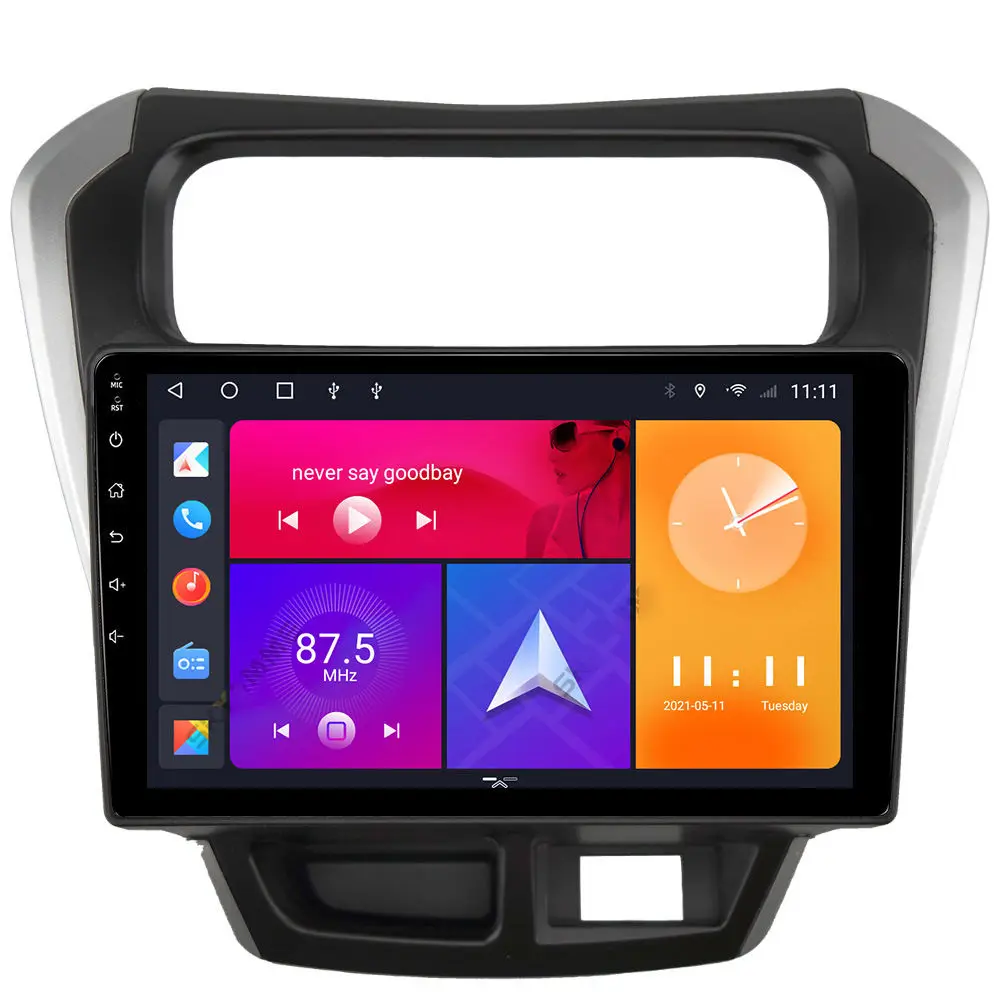 

9 Inches Car Stereo Dash Radio Fascia Kit Installation Trim Panel Frame Double For SUZUKI ALTO 800 2014+Car DVD Frame