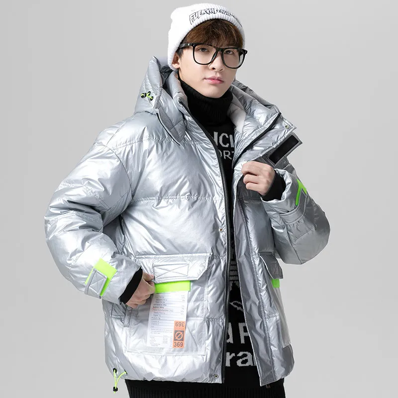 Men 2022 Winter New Warm Thick Hood Parkas Jacket Coat Men Autumn Outwear Outfits Classic Windproof Pocket Parka Down Jacket