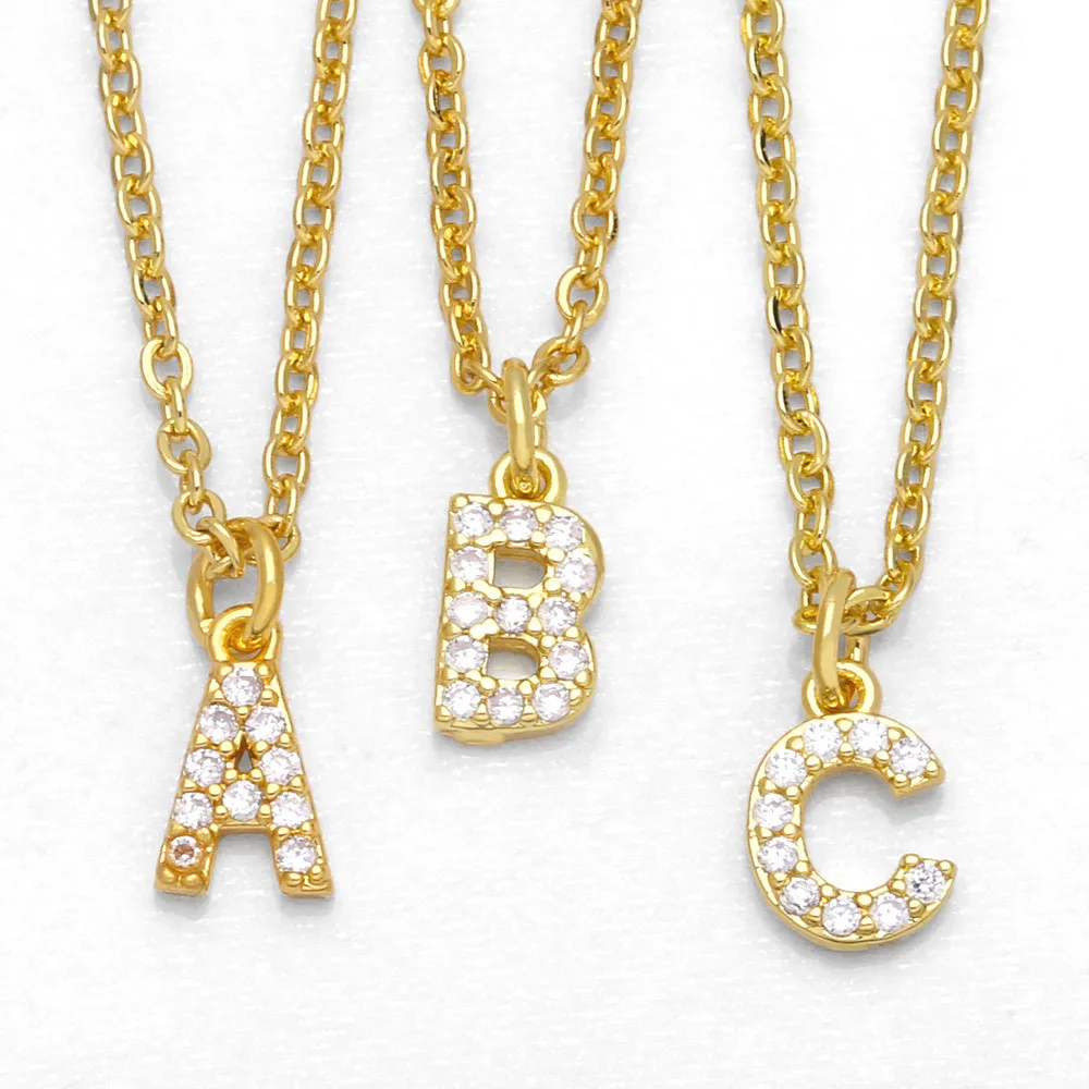 

Classic Letter Pendants Bling Cubic Zirconia Jesus Cross Pendant Necklace Jewelry For Women Jewelry Gift