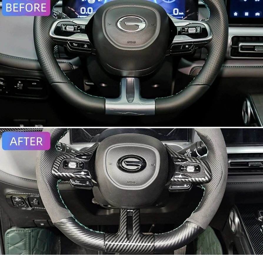 

For Trumpchi GAC Empow 2022 2023 Interior Accessories Car Steering Wheel Frame Decoration Cover Trim Car Styling