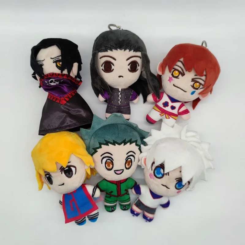 

New 13cm Hunter Plush Doll Killua Zoldyck Gon Freecss Kurapika Hisoka Kulolo Illumi Feitan Potoo Stuffed Plush Pendant Keychain