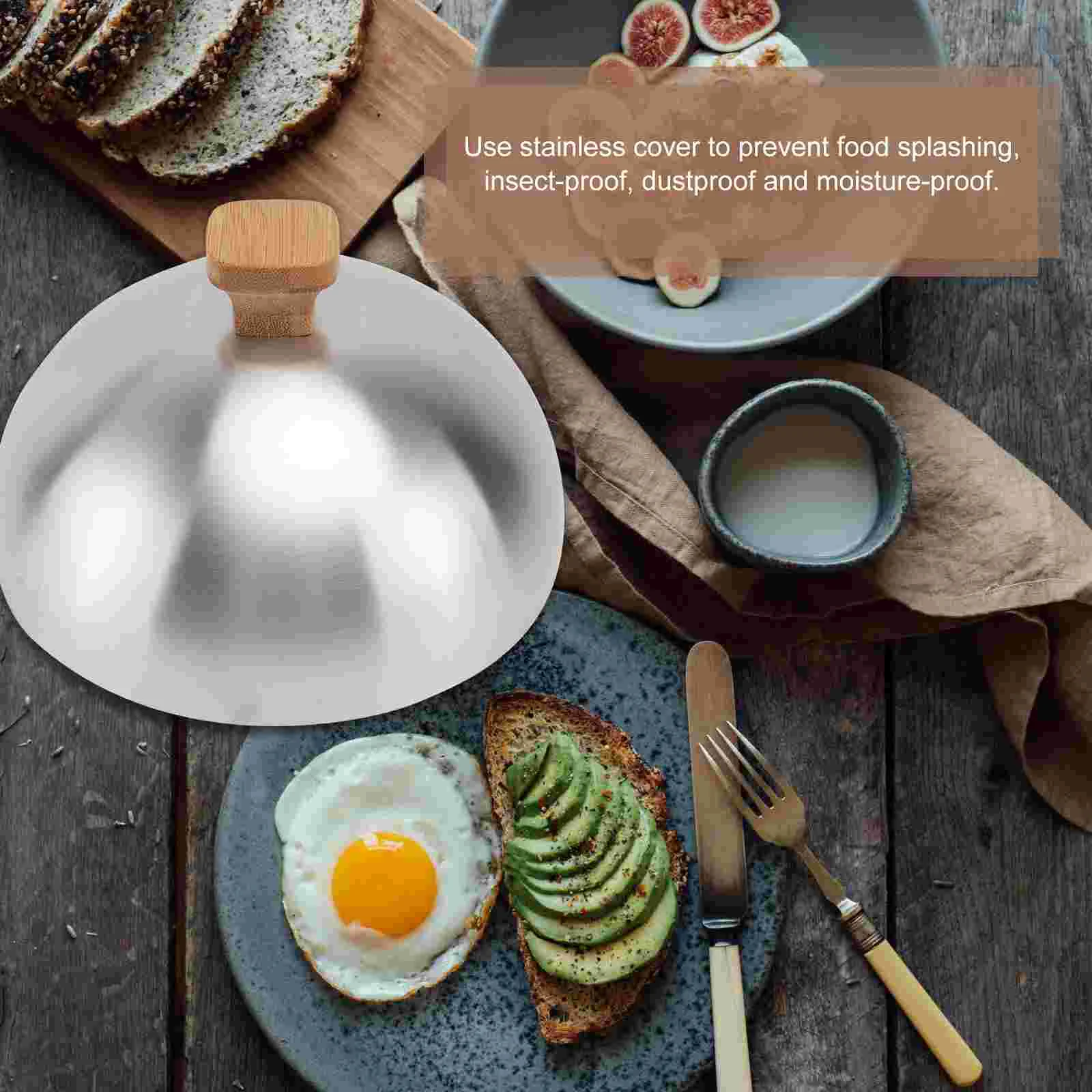 

Cover Dome Basting Melting Grill Griddle Stainless Cheese Steel Steak Lid Dish Round Steam Serving Metal Steaming Plate Burger