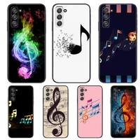 note music piano phone cover hull for samsung galaxy s6 s7 s8 s9 s10e s20 s21 s5 s30 plus s20 fe 5g lite ultra edge