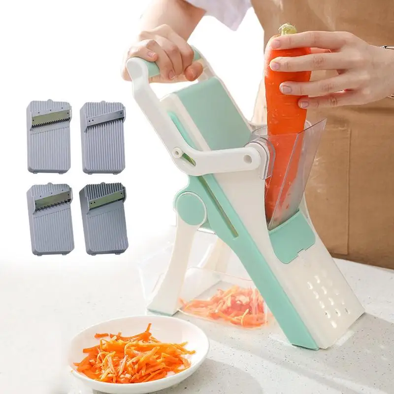 

Multifunction Fruit Vegetable Slicers Set 4 In 1 Adjustable Stainless Steel Spiralizer Dicer Cutter Chopper Grater Kitchen Tools