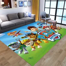 Paw Patrol Carpet Anime Chase Printed Living Room Bedroom Rug Creative Cartoon Anti-slip Children Crawling Mat Home Decoration