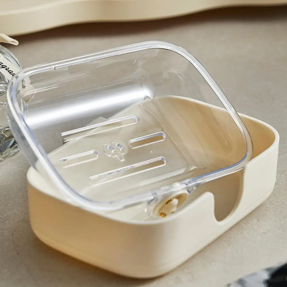 

Bathroom Soap Holder Double Layer Quick Drain Soap Dish Wall Mount No Drill Adhesive Modern Kitchen Bathroom Shower Holder