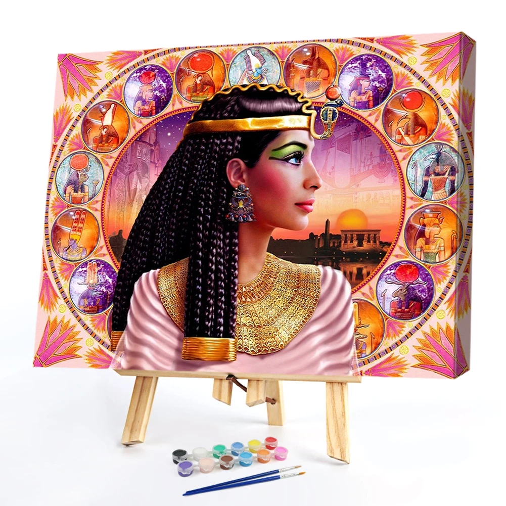 

Набор для рисования по номерам на холсте Клеопатра, без рамки