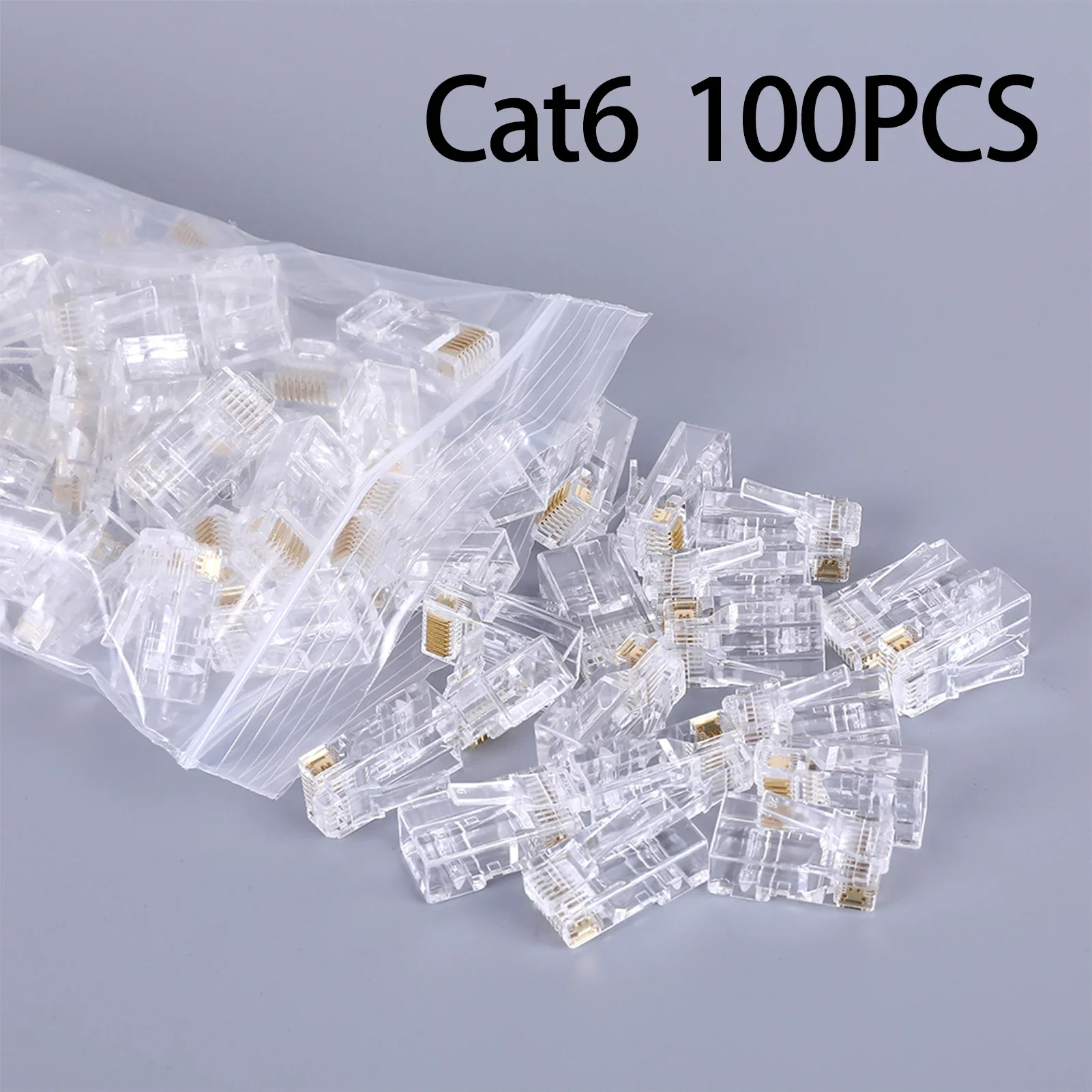 Сетевой модульный разъем RJJ 45 неэкранированная модульная вилка Cat6 Cat5 RJ45 100 шт.