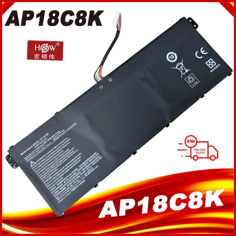 Оригинальный аккумулятор AP18C8K для ноутбука Acer Swift 3 SF314-57-77MU 3INP5/11,25 Aspire 5 A514-54 56G, 4471 в, 82/70 Вт, Вт