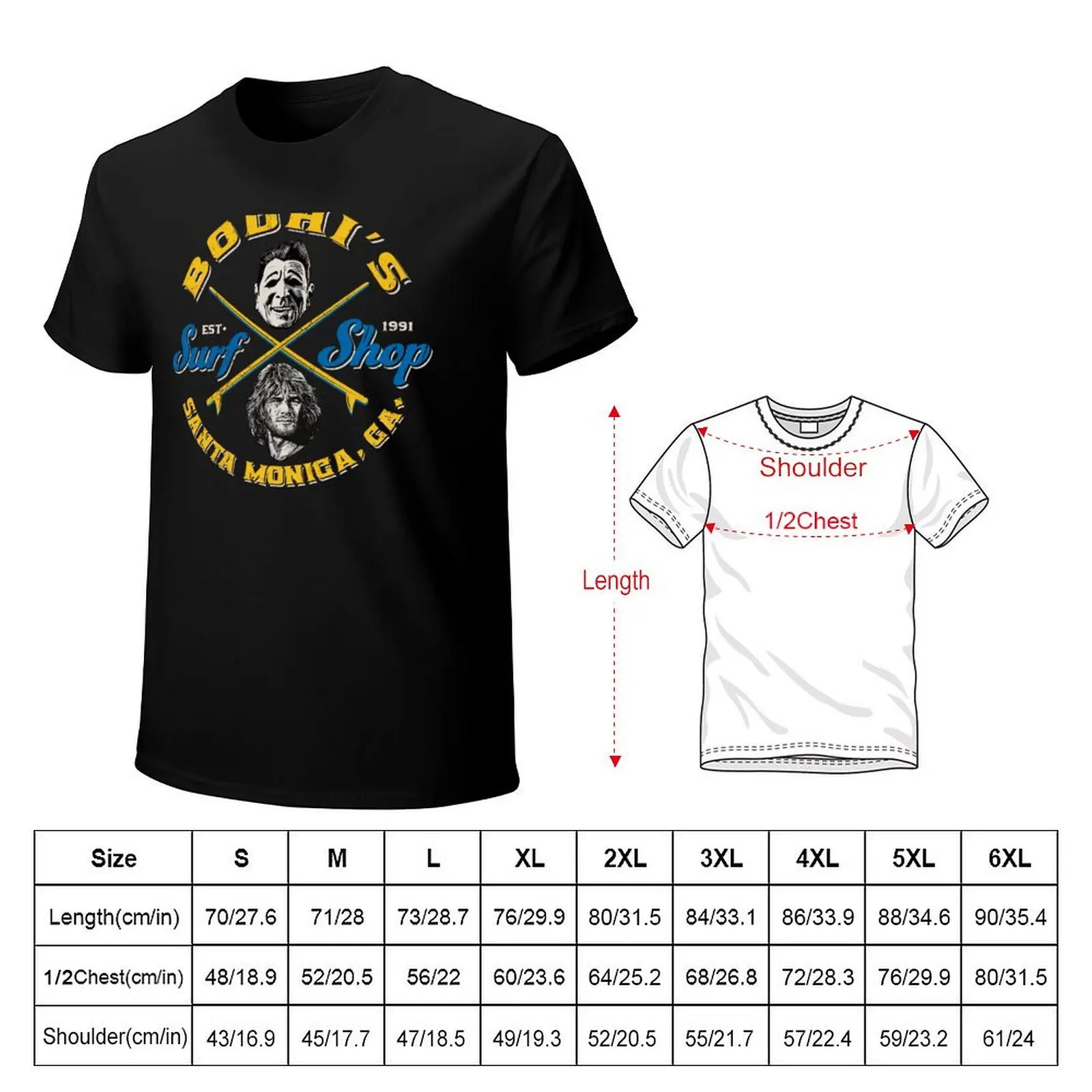 Футболка Bodhi's Surf Shop Dks корейские модные хлопковые футболки с рисунком заготовки