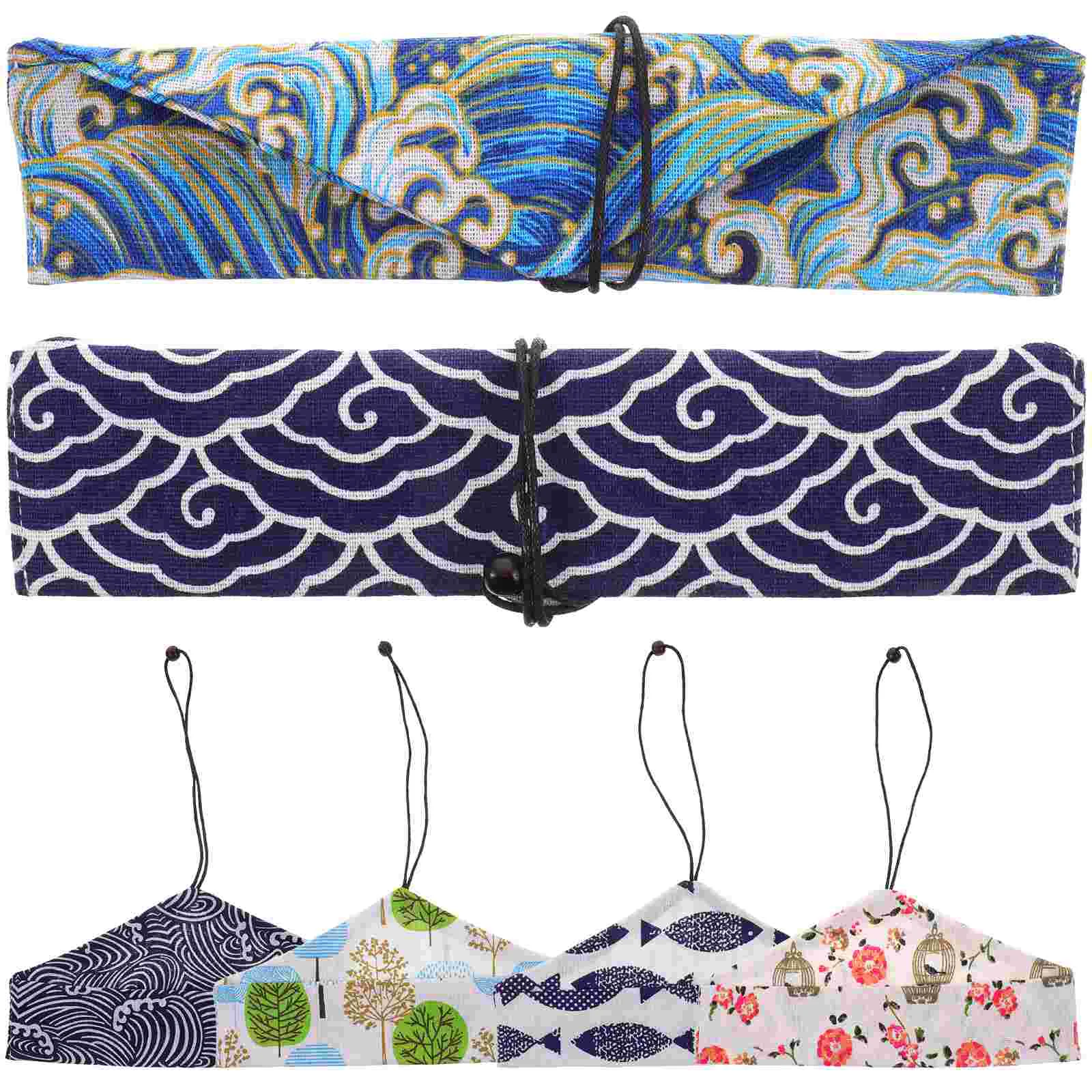 

Cutlery Storage Cloth Bag Sushi Shop Sleeves Chopsticks Packing Bags Takeout Japanese Pockets Travel Stuff