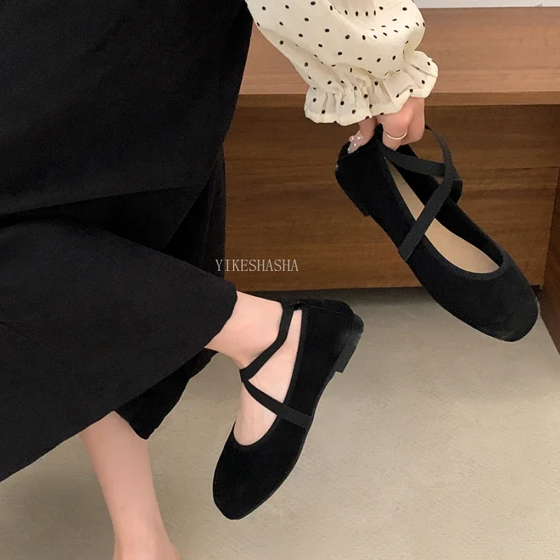 Новинка 2024 весенне-летние балетки на плоской подошве женская обувь туфли Мэри