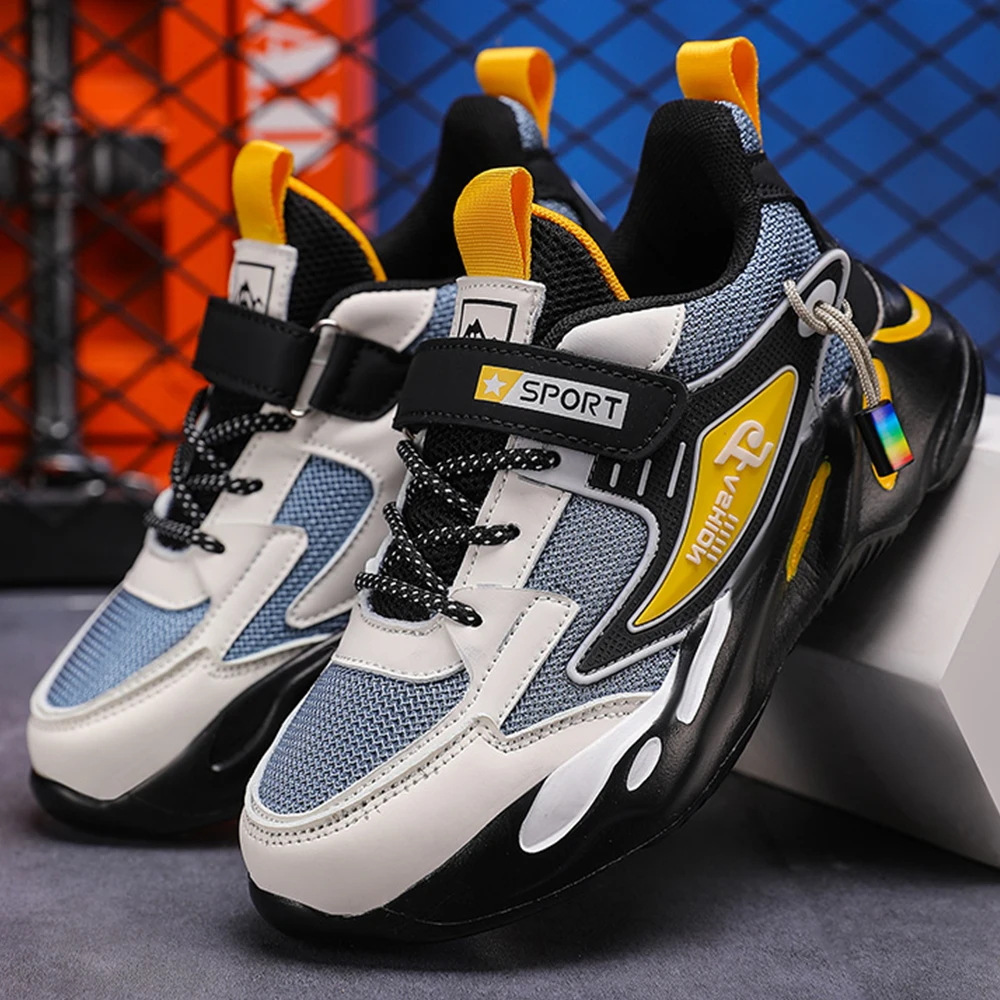 Children's Sneakers Boy Running Shoes Breathable Outdoor Kids Shoes Lightweight Sneakers 26-40