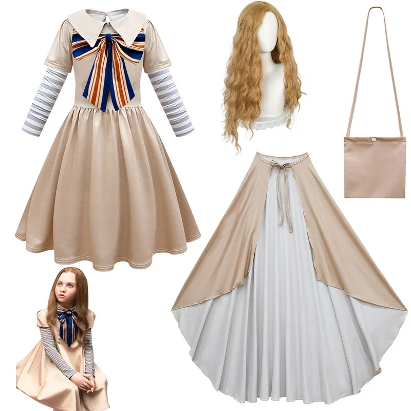 Костюм для косплея M3gan платье детей кукол роботов две тысячи и двадцать три