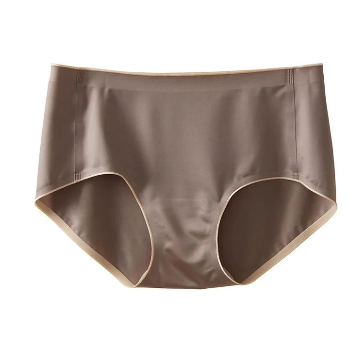 

Silky Mercerized Lycra Seamless Antibacterial Mulberry Silk Bottom Crotch Stretch Nude Feel Zero Pressure Underwear