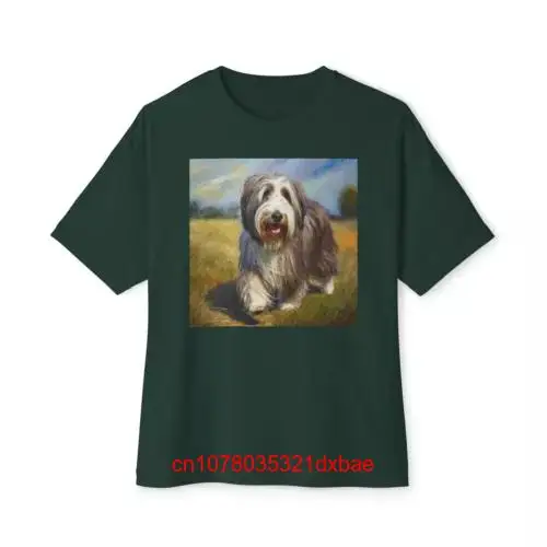 Футболка с длинным или коротким рукавом и принтом Bearded Collie