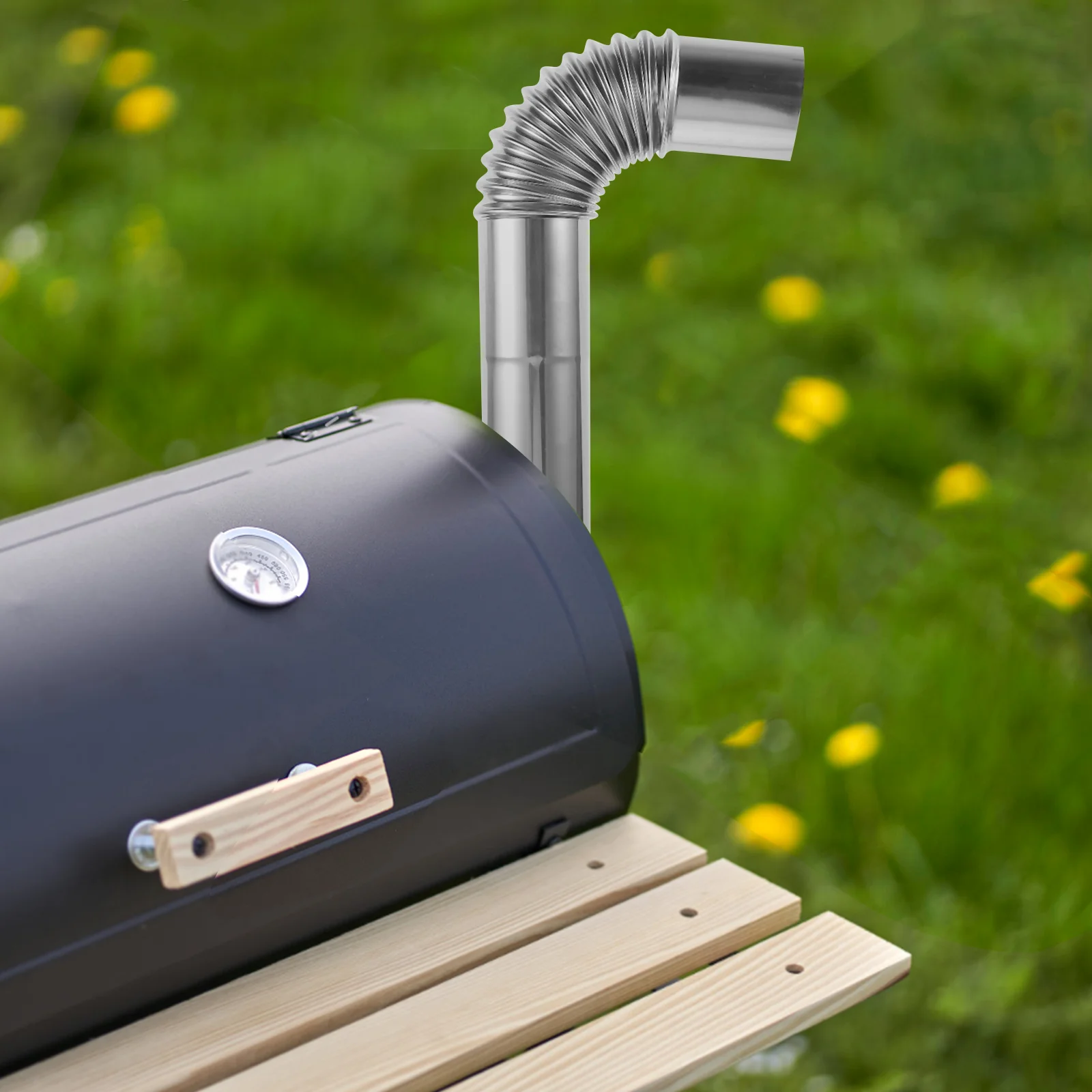 Шланг выхлопной трубы из нержавеющей стали гибкий дымоход уголь для барбекю с