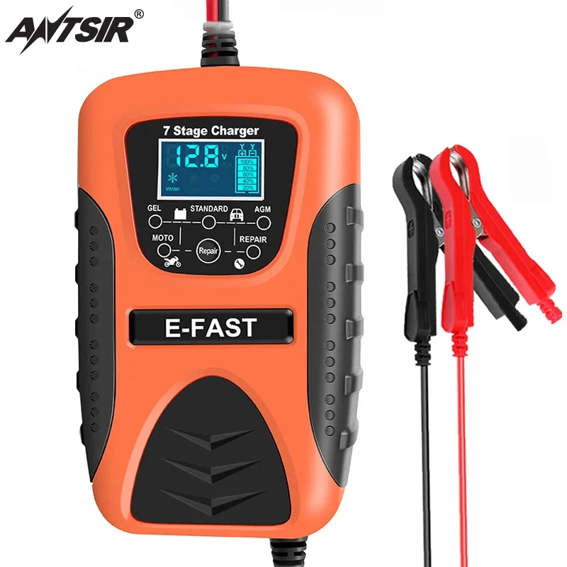 

12V 7A Car Motorcycle Battery Charger Automatic LCD 7 Stage Smart Pulse Repair