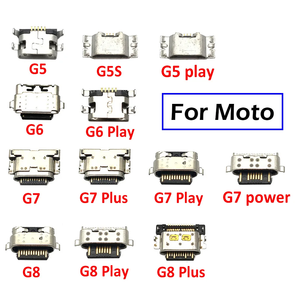 

Micro USB Connector Jack Charging Port Socket For Motorola Moto G5 G5S G5S G6 G7 Plus G8 G9 Power E7 Edge Mobile Phone Tablet