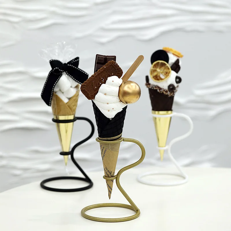 Ice Cream Cone Holder Display Stand Popcorn Reusable Restaurant Sushi Hand Rolls Sweets Shop Party Birthday Wedding With Base