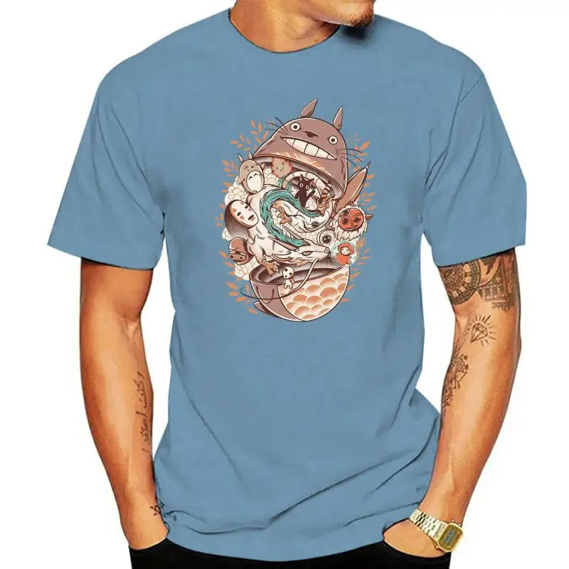 

Футболка из аниме «Тоторо» и «спирированные» для мужчин, все размеры