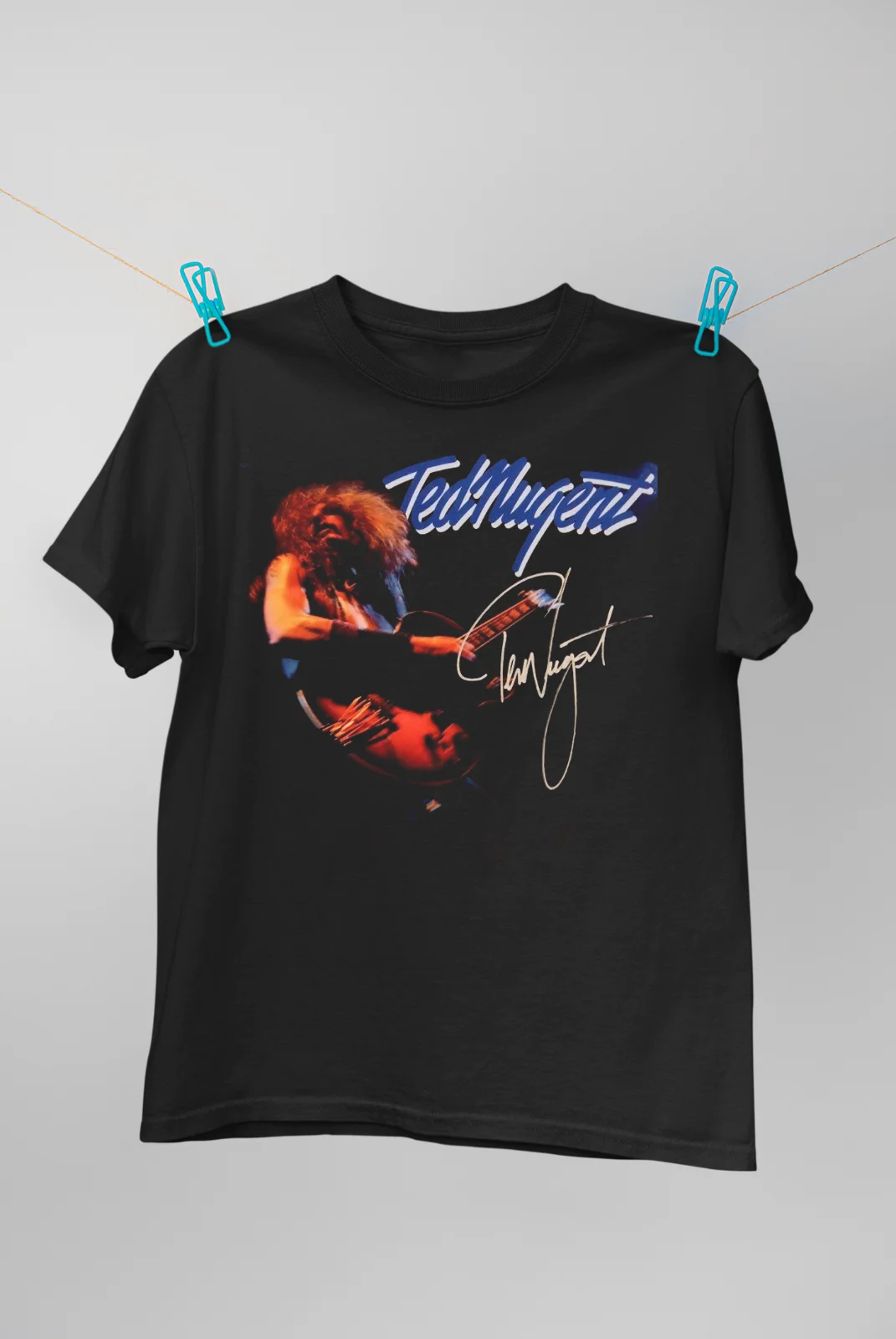 

Vintage Ted Nugent Signature For Fans Cotton T-Shirt Tee Shirts