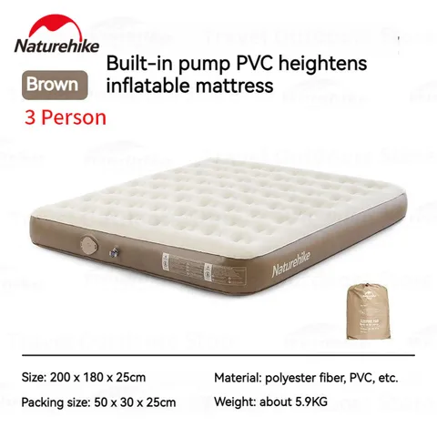 Naturehike C25 надувной матрас 1-3 человек