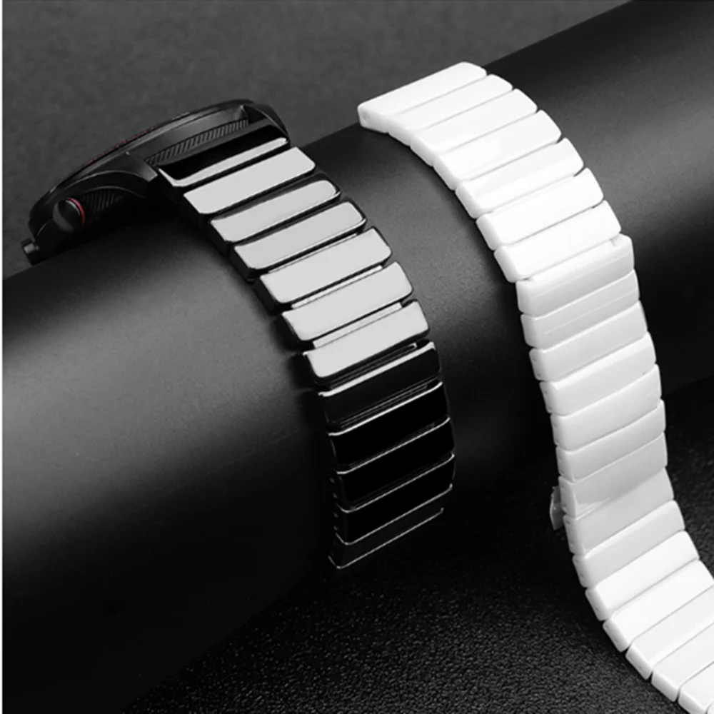 22mm 20mm Ceramic Strap For Samsung Galaxy watch 46mm Gear S3 Huawei watch GT2 Bracelet Wristband For Amazfit GTR/Stratos Band
