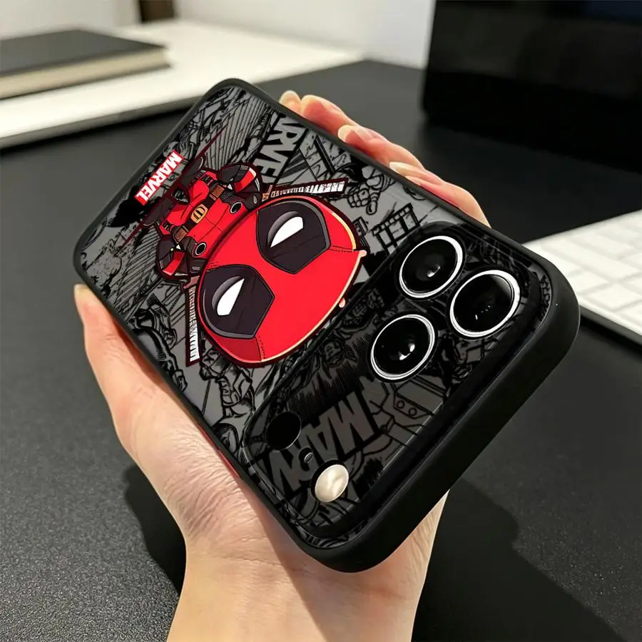 Фото Чехол Deadpool Venom для iPhone 17 Pro Max 15 17e 12 13 Mini Air 14 XS XR 11 16 Plus 7 8 SE, задняя крышка-накладка для телефона №3