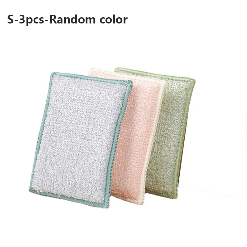 Многоразовые губки из бамбука для кухни 3/2 шт.