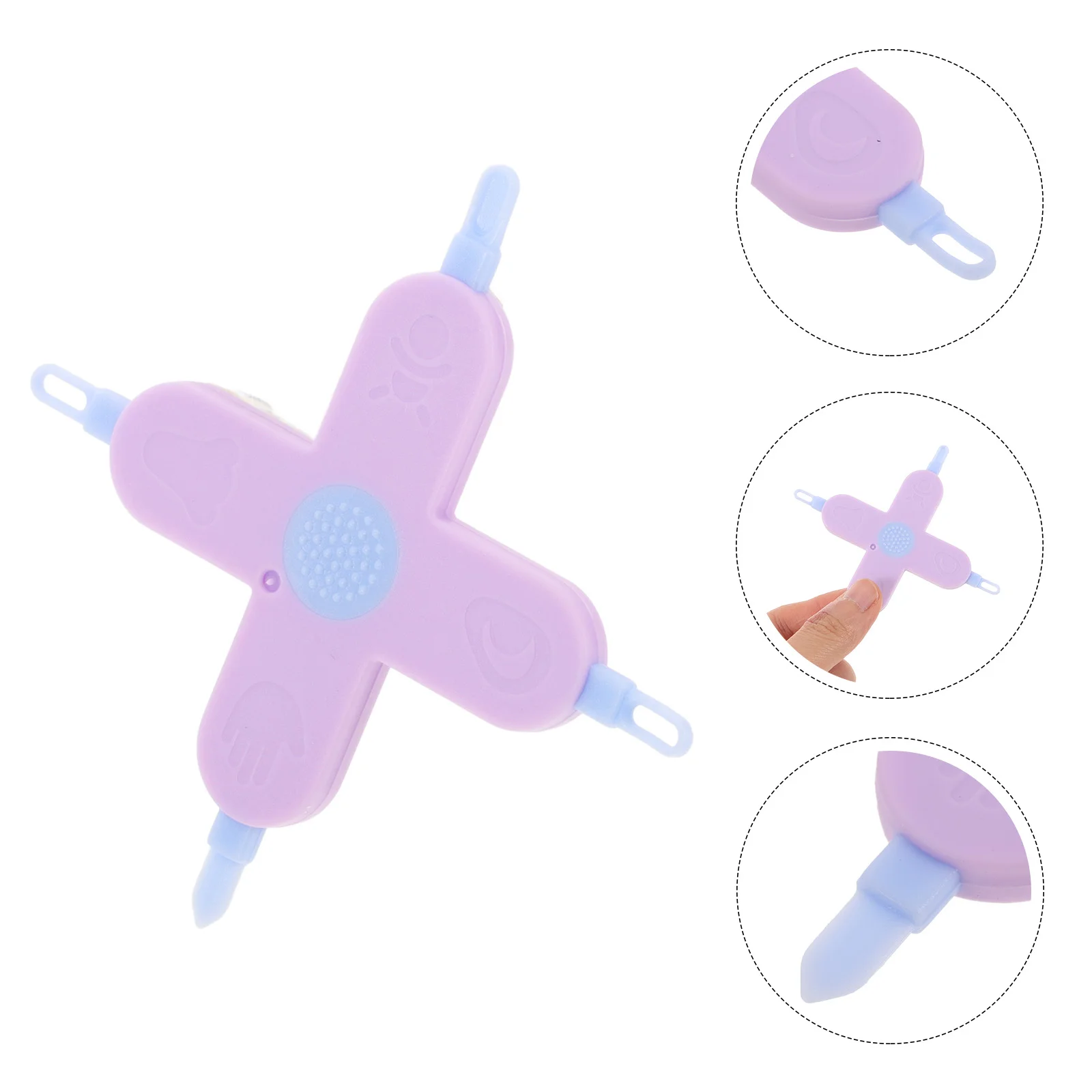 Инструменты для ухода за ребенком гаджеты чистки носа пинцет ногтей розовый