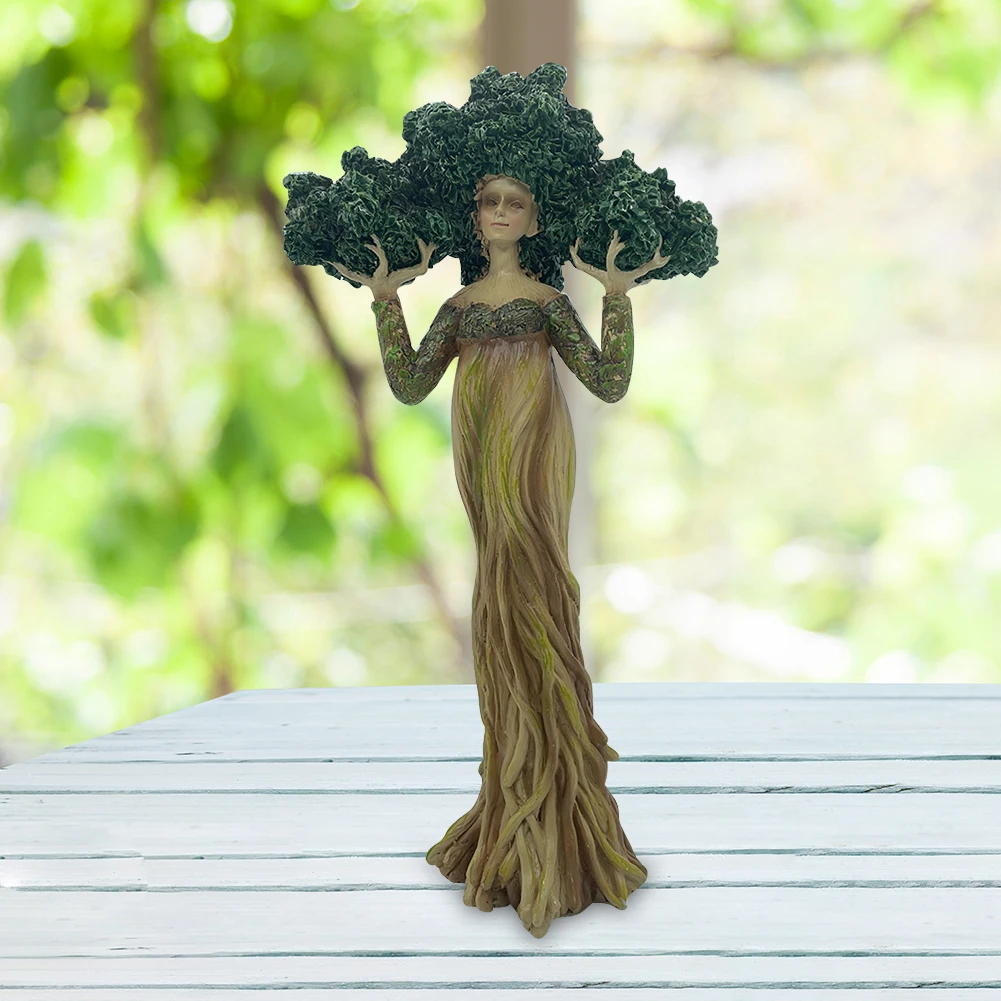

Статуя богини леса, украшение из смолы для дома, двора, сада, дерева, сада