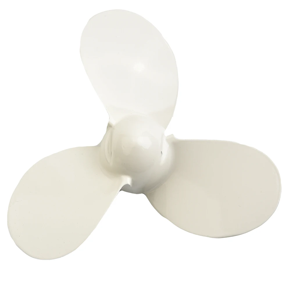 Metal Three Leaves White Outboard Propeller 7 1/4X5-A For Marine Boat Motor 2 Stroke 2HP Ship's Spare Parts