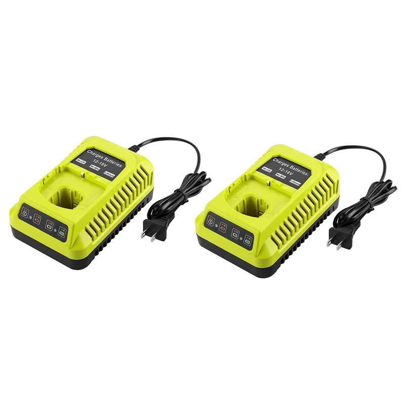 2X P117 зарядное устройство для Ryobi 12В-18В NI-CD Ni-MH li-ion батарея P102 P103 P104 P105 P107 US вилка