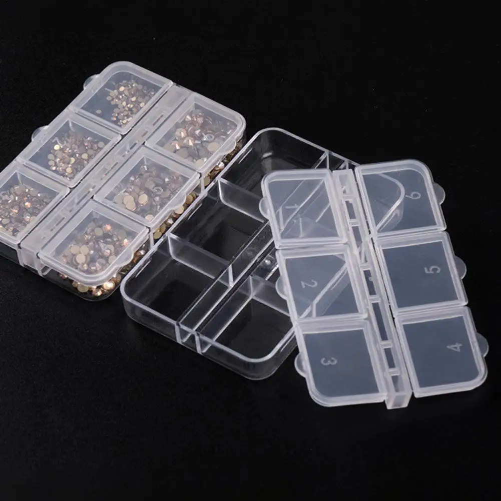 5 шт. пластиковые органайзеры для сережек и гвоздей