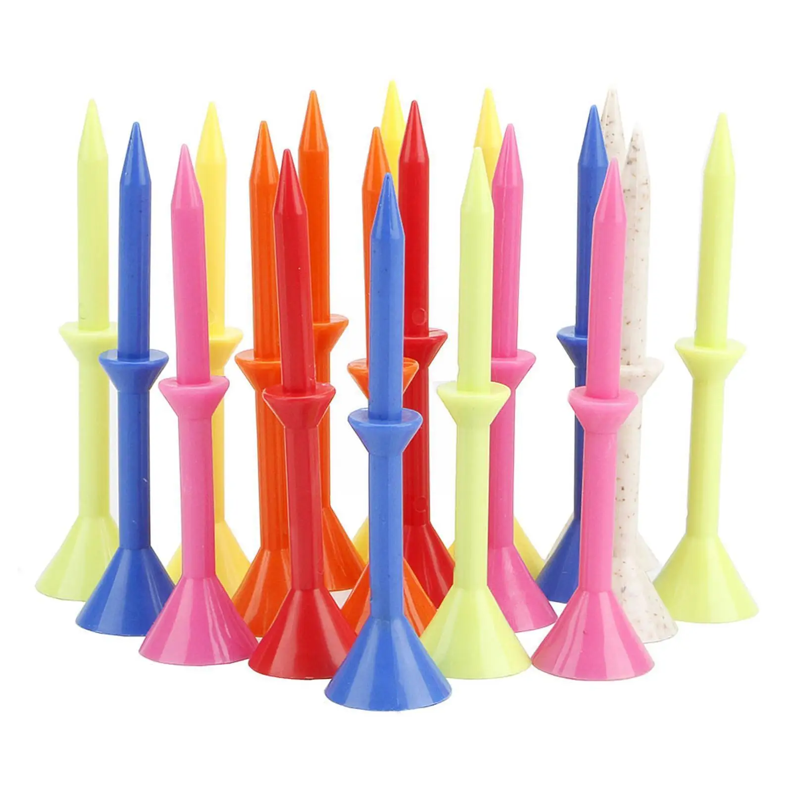 

50 шт., пластиковые тройники для гольфа, 83 мм