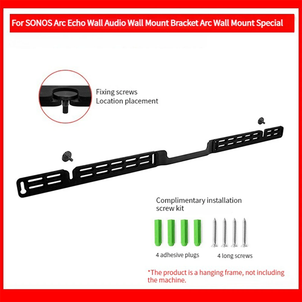 Wall Mount for Sonos Arc Soundbar Brackets Sound Bar Mounts Audio Mounting Holder Specially Designed for SONOS Arc Echo Wall