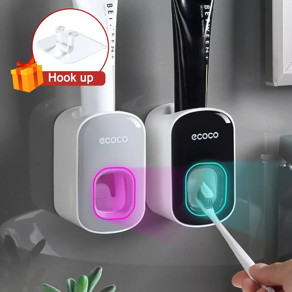 

Automatic Toothpaste Dispenser Squeezers Toothpaste Tooth Dust-proof Toothbrush Holder Wall Mount Stand Bathroom Accessories Set