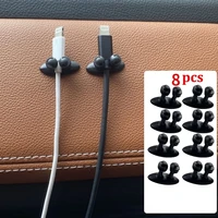 car dashboard mobile phone cable manager charger cable line organizer clasp clamp auto interior accessories